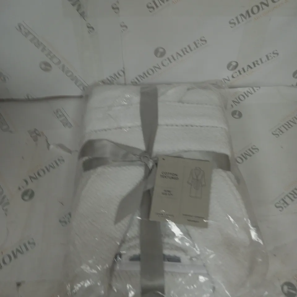 JOHN LEWIS COTTON TEXTURED ROBE SIZE S/M