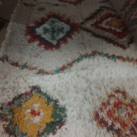 FARFAN HIGH PILE MOROCCAN DIAMOND RUG 120X160CM