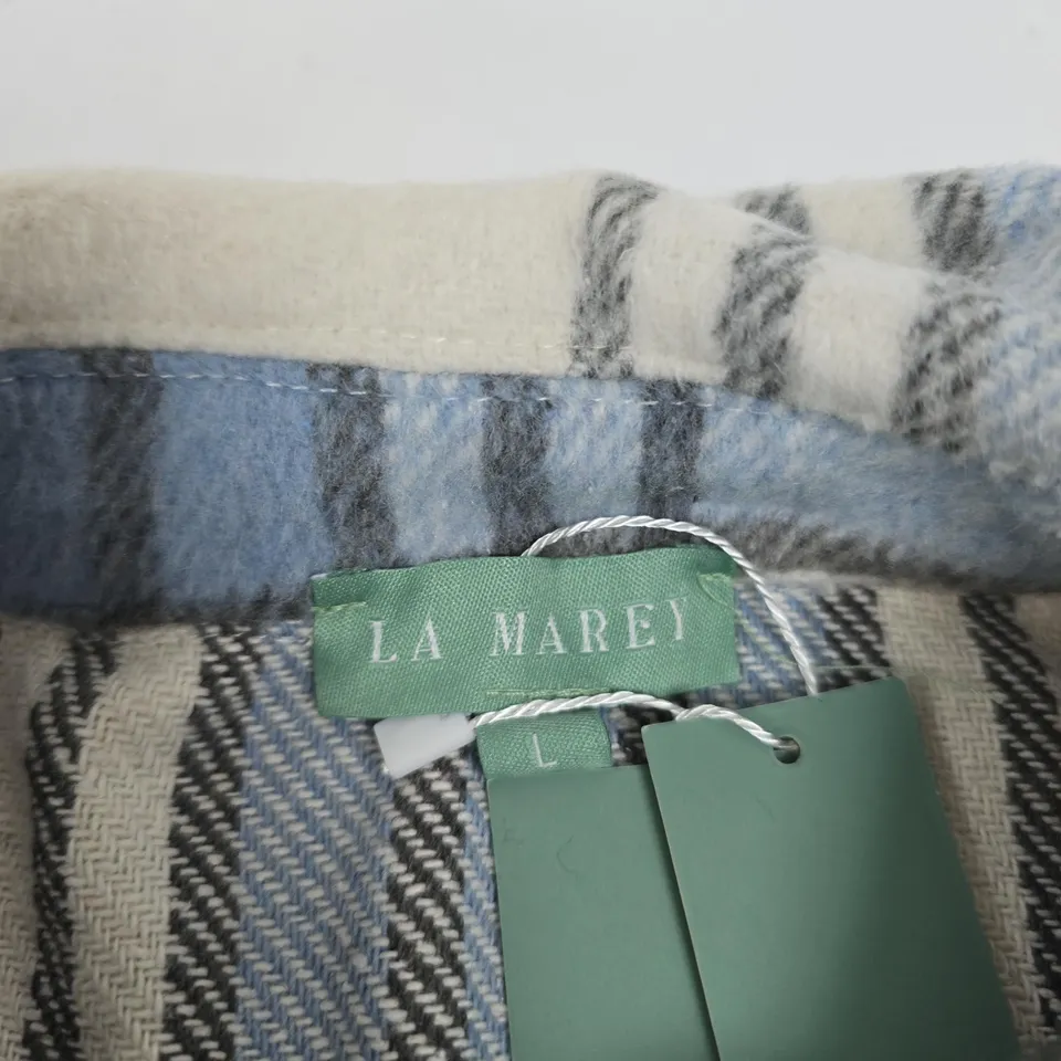 LA MAREY PLAID FLANNEL SHIRT – SIZE L