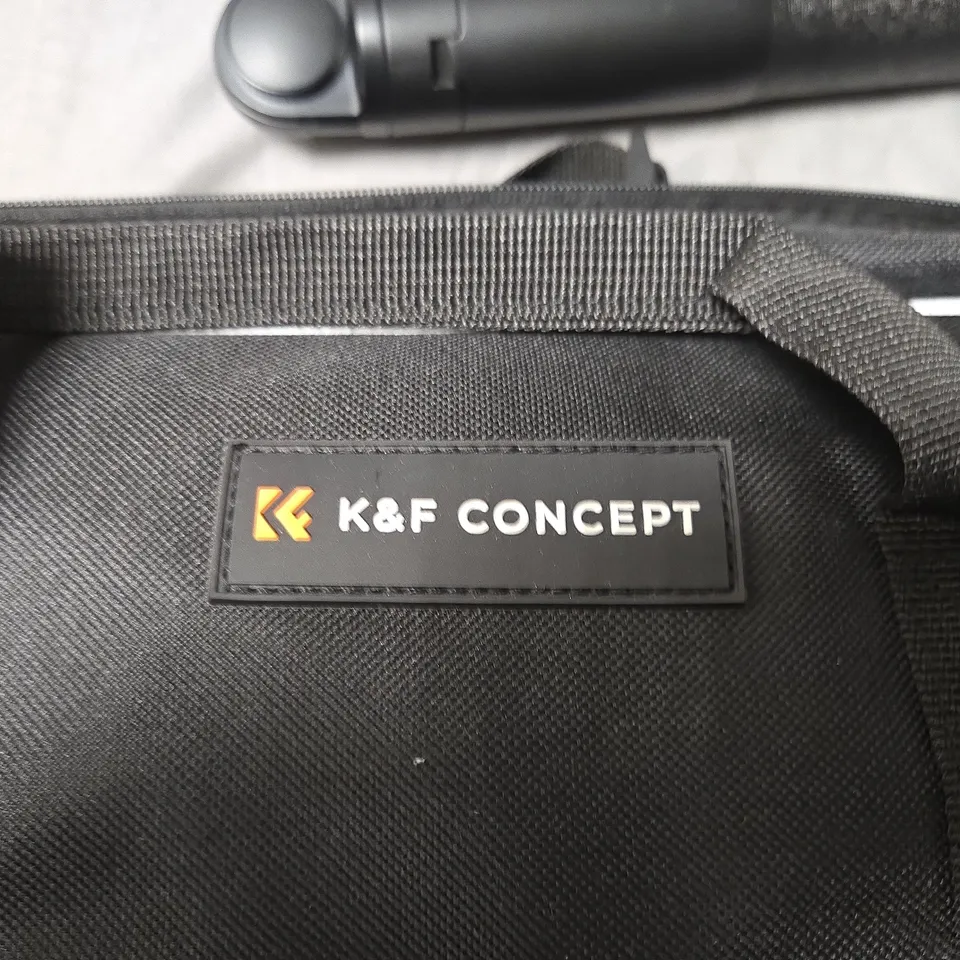 K&F CONCEPT TRAVEL TRIPOD – BLACK WITH ORANGE CLAMPS