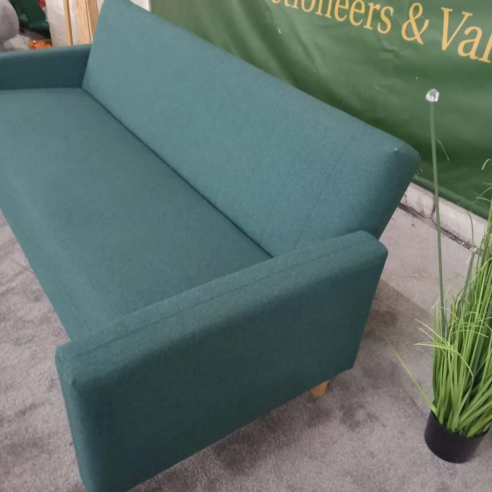 DESIGNER TEAL FABRIC CLICK CLACK SOFABED