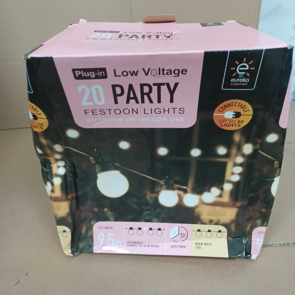 BOXED CONNECTABLE PARTY FESTOON LIGHTS RRP £29.99