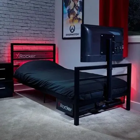 BOXED BASECAMP BED FRAMES BY X ROCKER - TV GAMING BED BLACK (1 BOX)