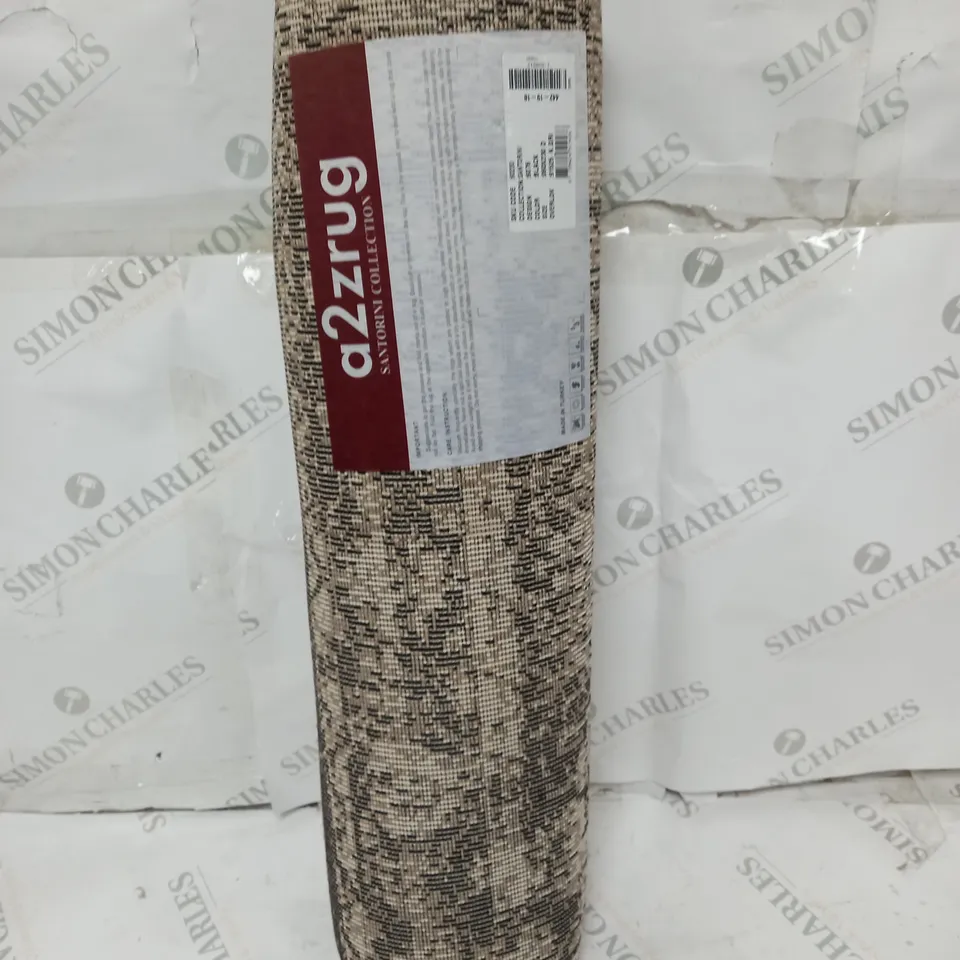 A2Z SANTORINI VINTAGE STYLE RUNNER RUG BLACK 60 X 230CM 