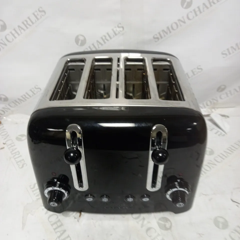 DUALIT 46205 4 SLOT LITE TOASTER IN BLACK FINISH
