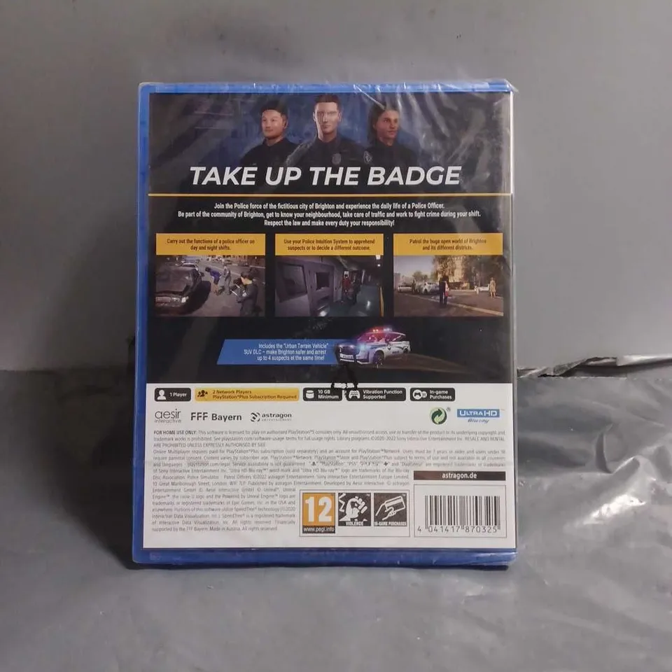 SEALED POLICE SIMULATOR: PATROL OFFICERS PLAYSTATION 5