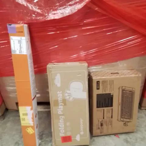 PALLET OF ASSORTED HOUSEHOLD GOODS AND PRODUCTS TO INCLUDE;RETRACTABLE SAFETY GATE,PLAYMAT,INSECT KILLER MACHINE 