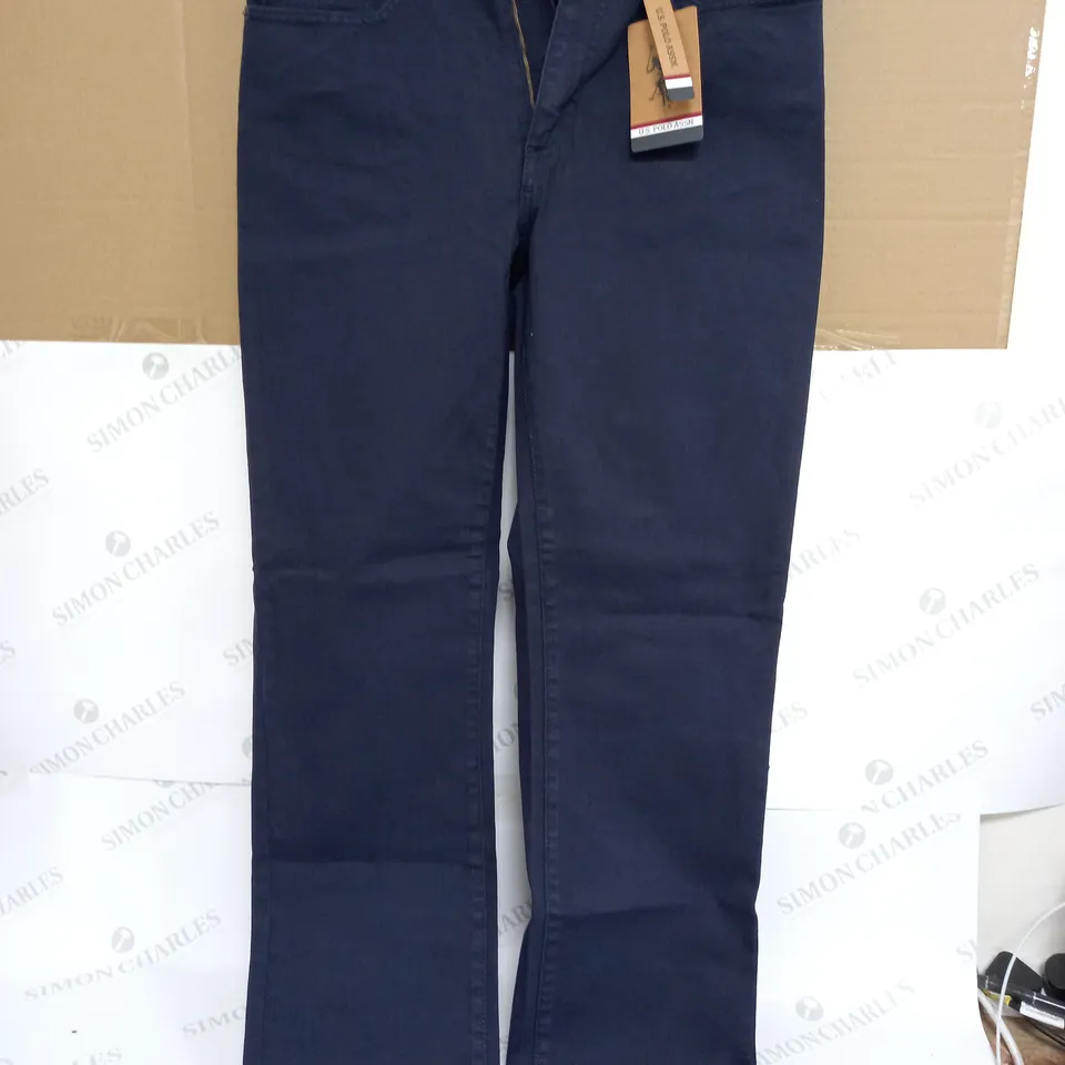 U.S. POLO ASSN. COMFORT STETCH STRAIGHT RELAXED FIT PANTS IN NAVY BLAZER - 32R