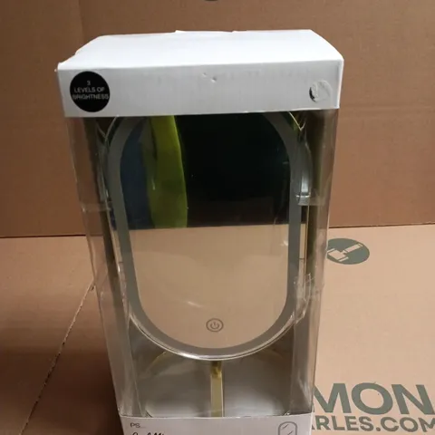 OVAL LED MIRROR WITH TOUCH POWER – 3 LEVELS OF BRIGHTNESS, BOXED