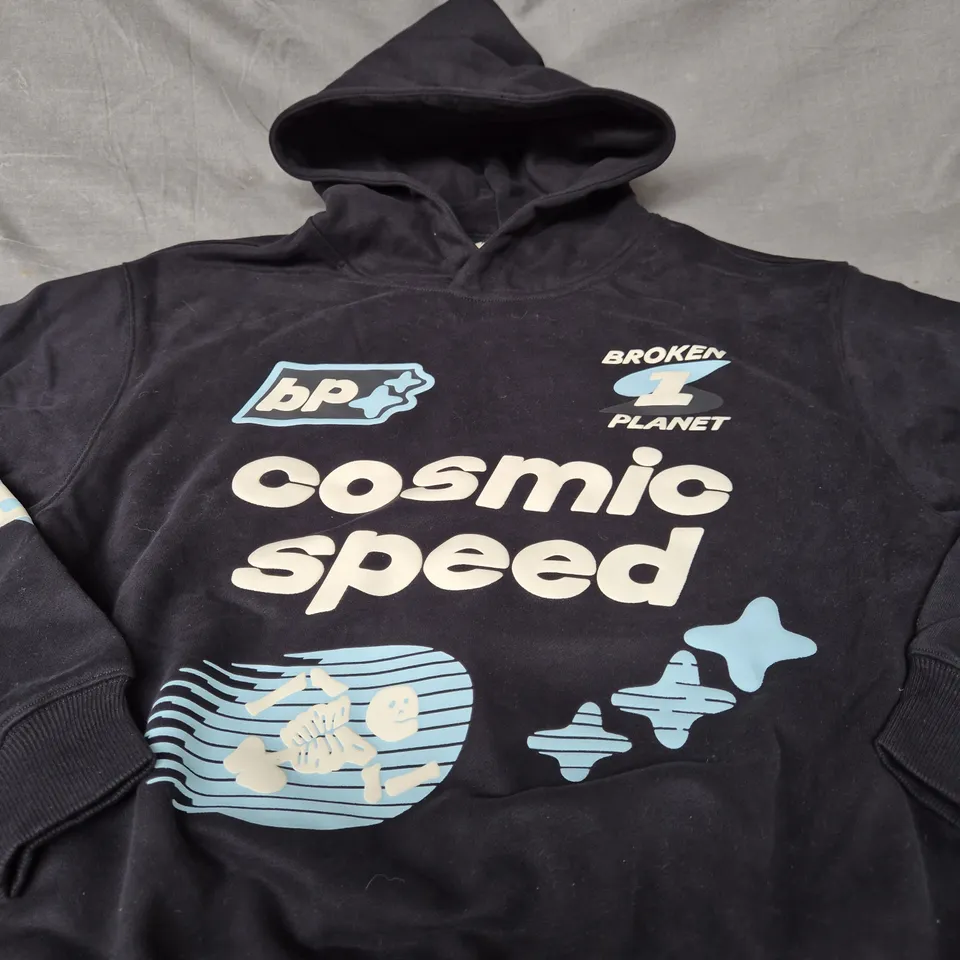 BROKEN PLANET GRAPHIC HOODIE - SIZE 