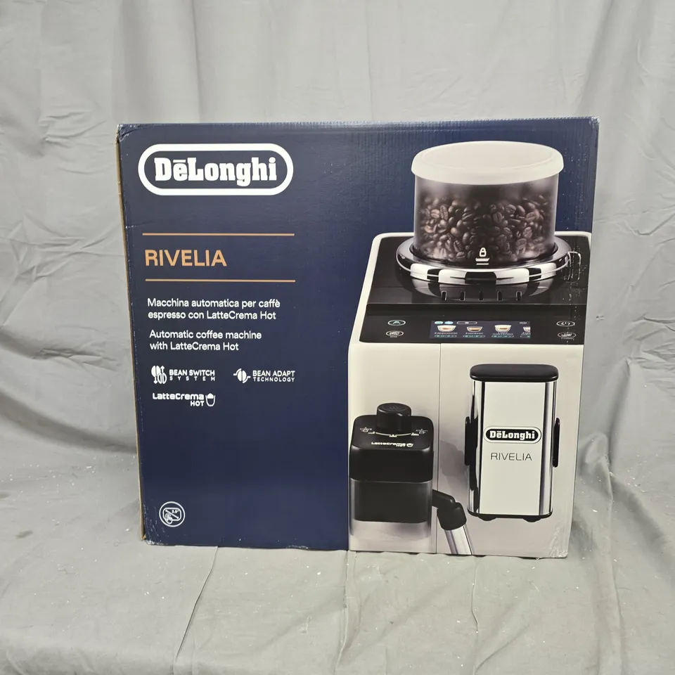DELONGHI RIVELIA BEAN TO CUP COFFEE MACHINE EXAM440.55 - BLACK