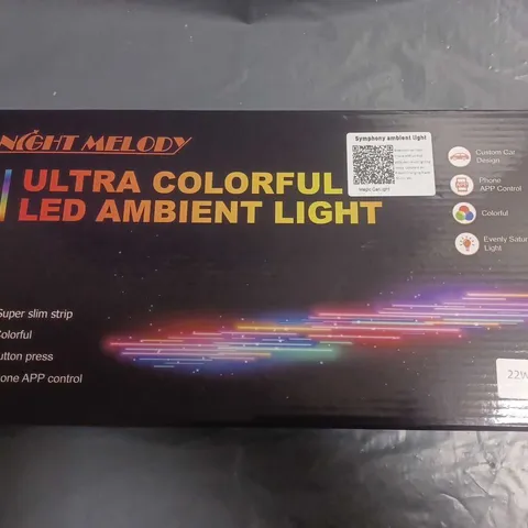 BOXED NIGHT MELODY LED AMBIENT LIGHT CAR KIT