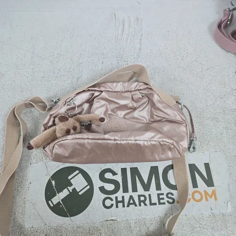 KIPLING PINK METALLIC CROSSBODY BAG