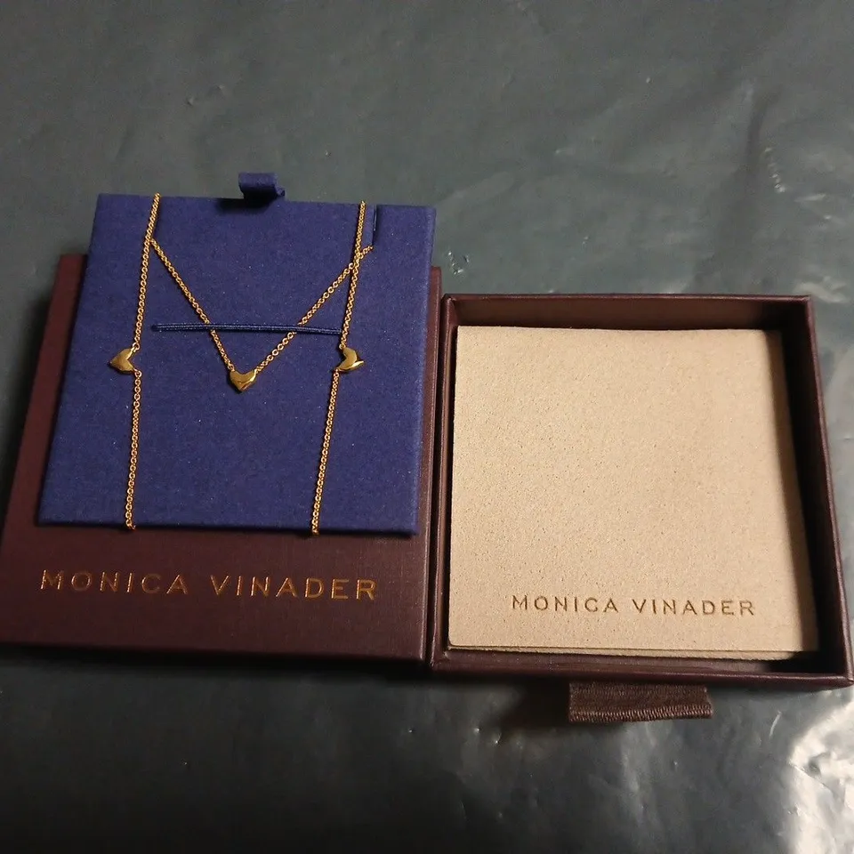 BOXED MONICA VINADER HEART STATION CHAIN NECKLACE