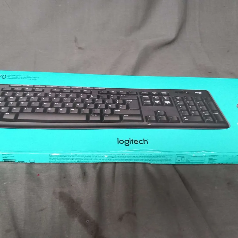 BOXED LOGITECH MK270 FULL SIZE WIRELESS COMBO KEYBOARD AND MOUSE