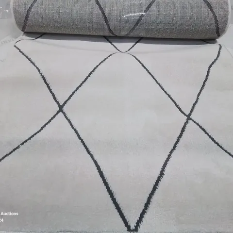 BRAND NEW PACO HOME 787 HARAL 80X300CM WHITE/CREAM RUG