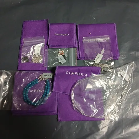 LOT OF 5 ASSORTED GEMPORIA JEWELLERY ITEMS