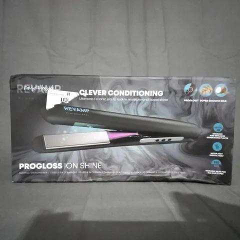 BOXED REVAMP PROGLOSS ION SHINE CERAMIC STRAIGHTENER