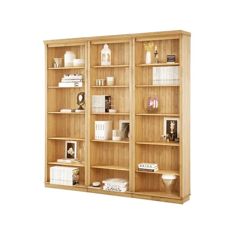 BOXED DELBIS 223cm H x 222cm W LIBRARY BOOKCASE (3 BOXES)
