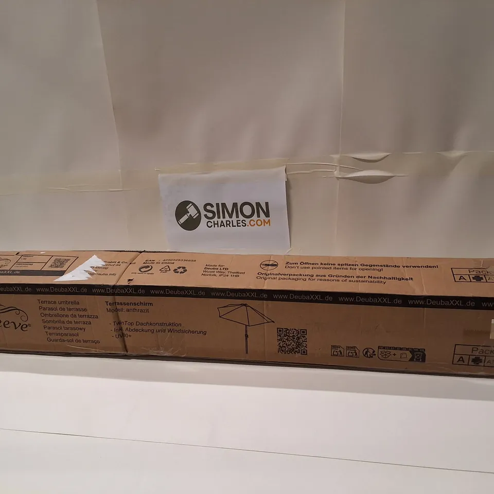 BOXED TERRACE UMBRELLA - ANTHRACITE