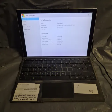 MICROSOFT SURFACE PRO 4 TABLET LAPTOP