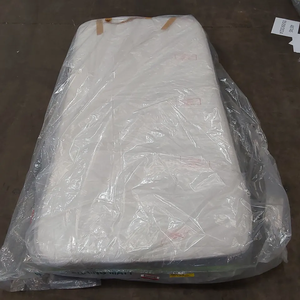 QUALITY BAGGED 3FT SINGLE HYBRID FIBRE FOAM OPEN COIL MATTRESS 