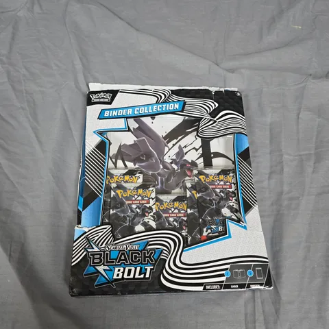 POKEMON BINDER COLLECTION – BLACK BOLT (SCARLET & VIOLET) TRADING CARD BINDER