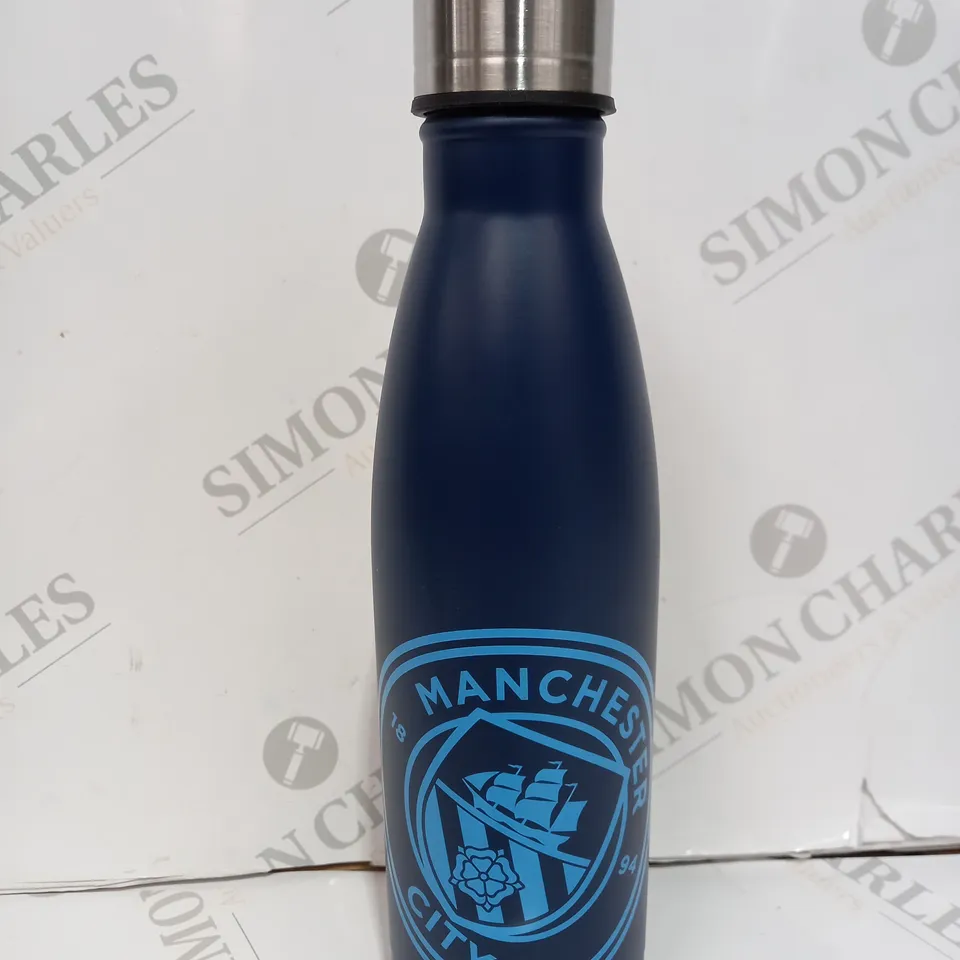 MANCHESTER CITY BLUE CITYZENS OFFICIAL MEMBER FLASK BOTTLE