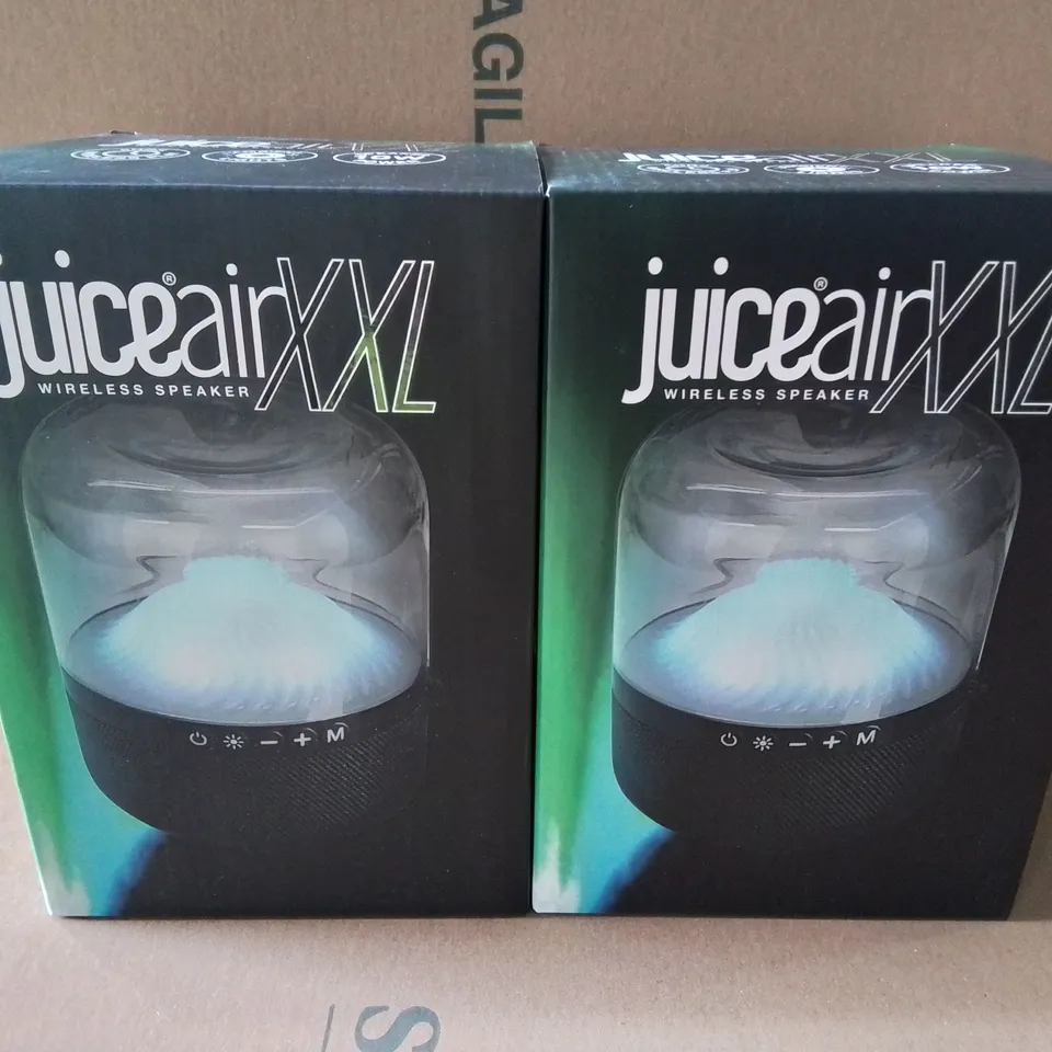 LOT OF 2 BOXED BRAND NEW JUICE XXL WIRELESS SPEAKER