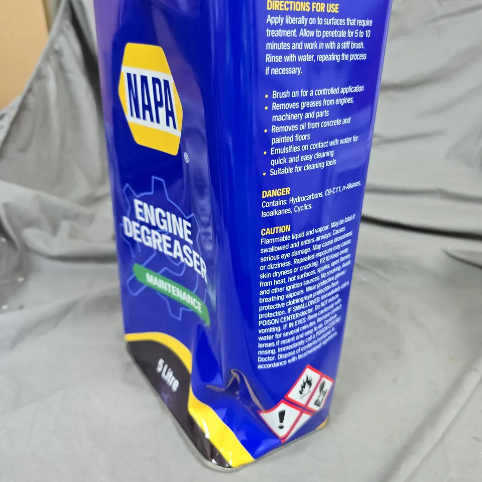 NAPA ENGINE DEGREASER – 5 LITRE METAL CAN