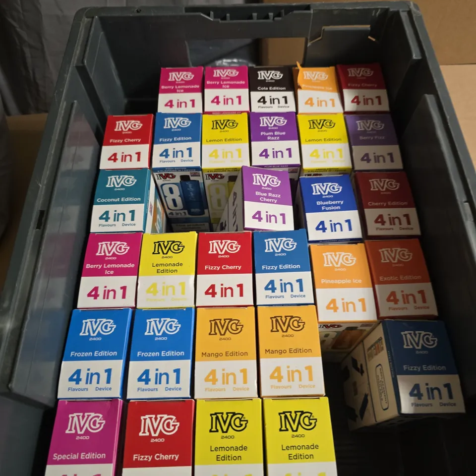 TOTE OF APPROXIMATELY 20 IVG 4 IN 1 ECIGARETTES VARIOUS FLAVOURS