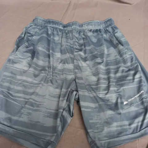 MONTERRAIN TRAINING SHORTS IN BLUE - LARGE