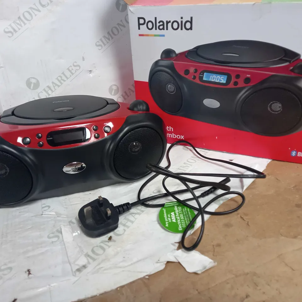 POLAROID BLUETOOTH CD BOOMBOX