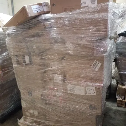 PALLET CONTAINING ASSORTED PRODUCTS INCLUDING ELECTRIC OVEN, DISH DRYING RACK, FOLDABLE CABINET & STEP STOOL WITH HANDRAIL