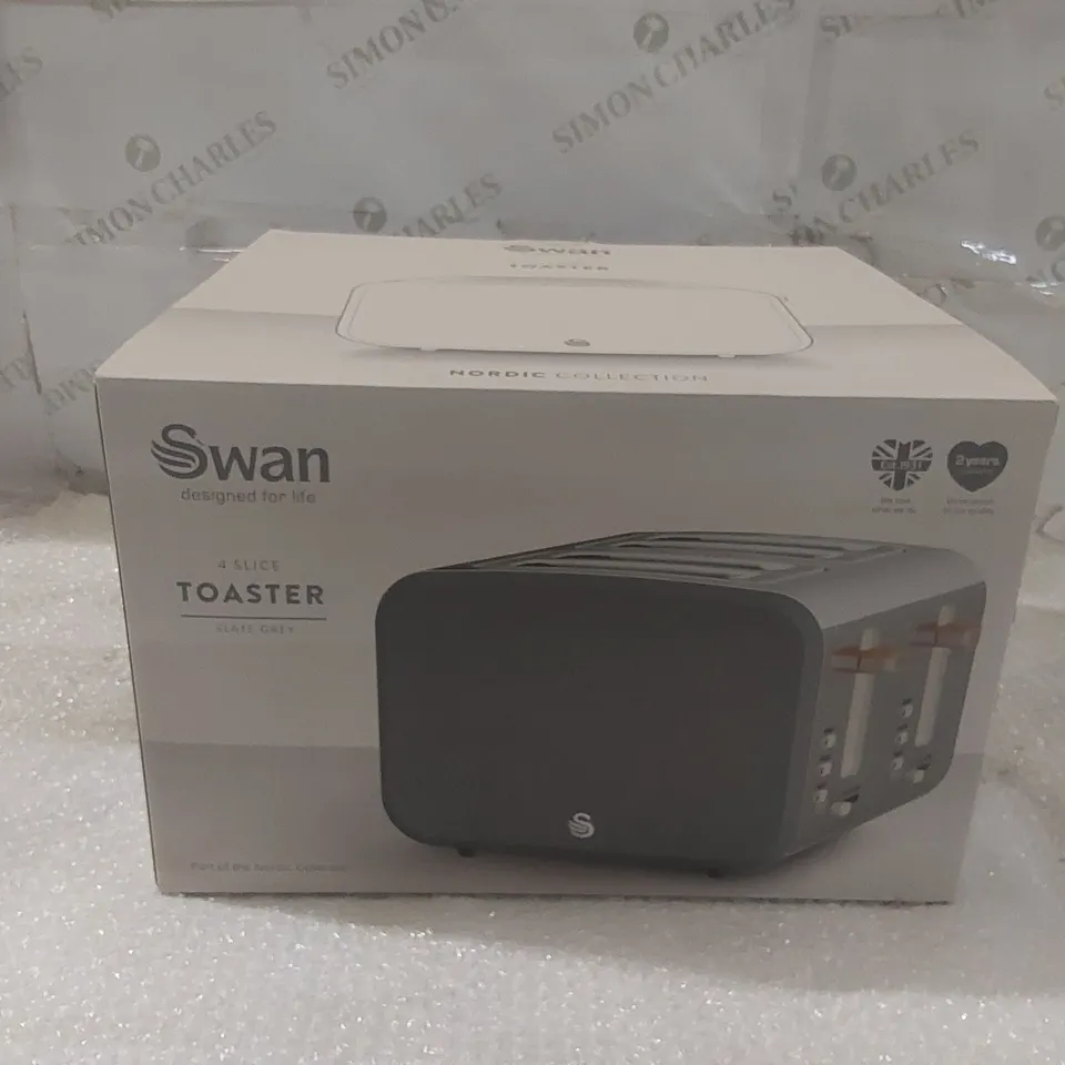 BOXED SWAN 4 SLICE TOASTER 