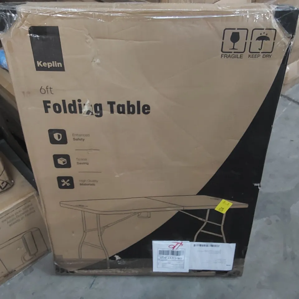 BOXED KEPLIN 6FT FOLDING TABLE