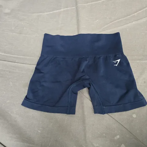 GYMSHARK NAVY GYM SHORTS XS