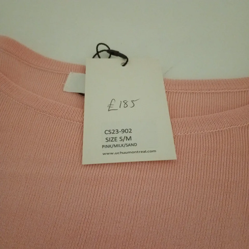 UCHUU MONTREAL PINK/MILK/SAND SMALL/MEDIUM JUMPER TAGGED
