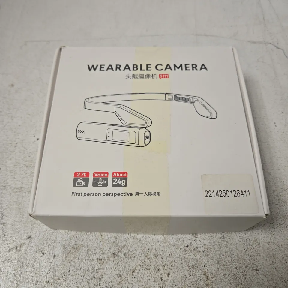 BOXED WEARABLE LIGHTWEIGHT CAMERA