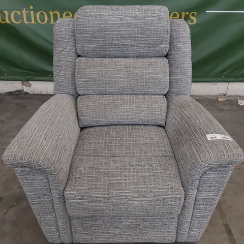 QUALITY BRITISH DESIGNER PARKER KNOLL COLORADO EASY CHAIR GREY FABRIC 