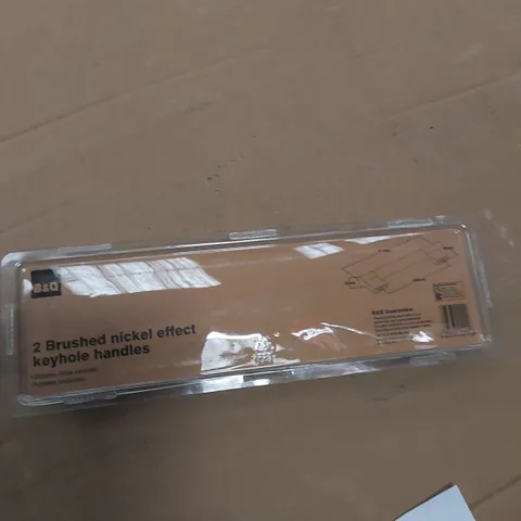 PALLET OF ASSORTED ITEMS INCLUDING, B&Q BRUSHED NICKEL EFFECT KEYHOLE HANDLES