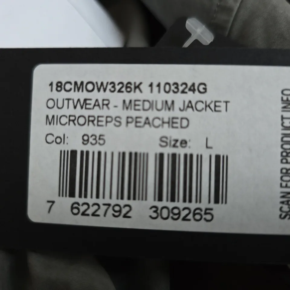 C.P. COMPANY OUTERWEAR JACKET – MEN'S LARGE, GREY MICROREPS PEACHED