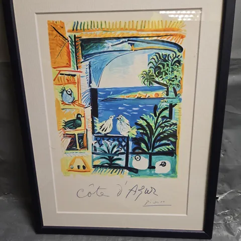 CÔTE D'AZUR PICASSO – FRAMED POSTER