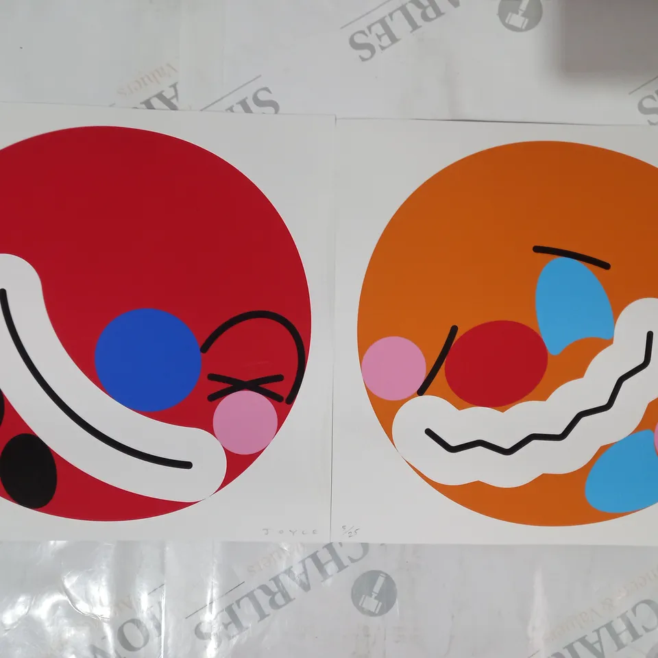 JOYCE SIGNED COLLECTION OF 2 LIMITED EDITION ART PRINTS