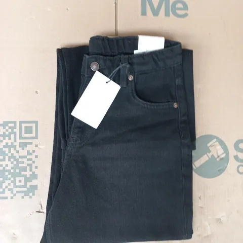 ZARA MID RISE FULL LENGTH JEANS IN BLACK SIZE 13-14 YEARS