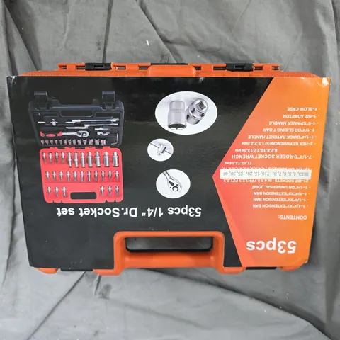 63pc 1/4in Drive Socket Set – Case Included