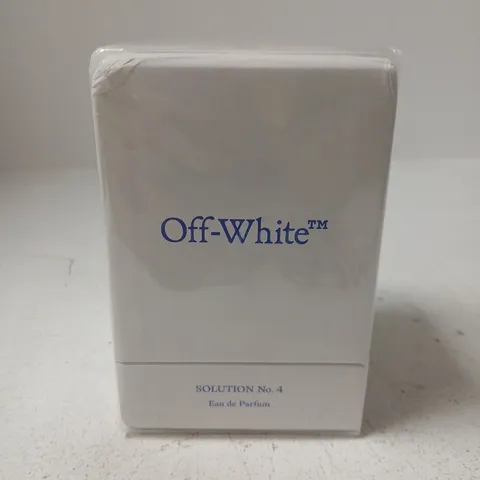 BOXED SEALED OFF-WHITE SOLUTION NO. 4 EAU DE PARFUM 100 ML