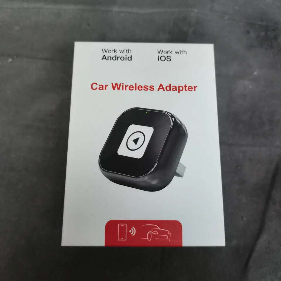CAR WIRELESS ADAPTER – BLUETOOTH RECEIVER FOR ANDROID & IOS
