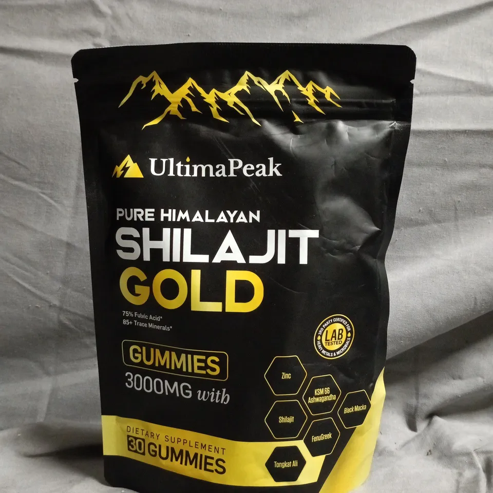 ULTIMAPEAK PURE HIMALAYAN SHILAJIT GOLD DIETARY SUPPLEMENT GUMMIES (30 GUMMIES)