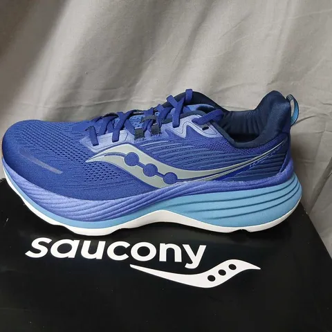 SAUCONY HURRICANE 24 RUNNING SHOES – BLUE, UK 10 (US 11)